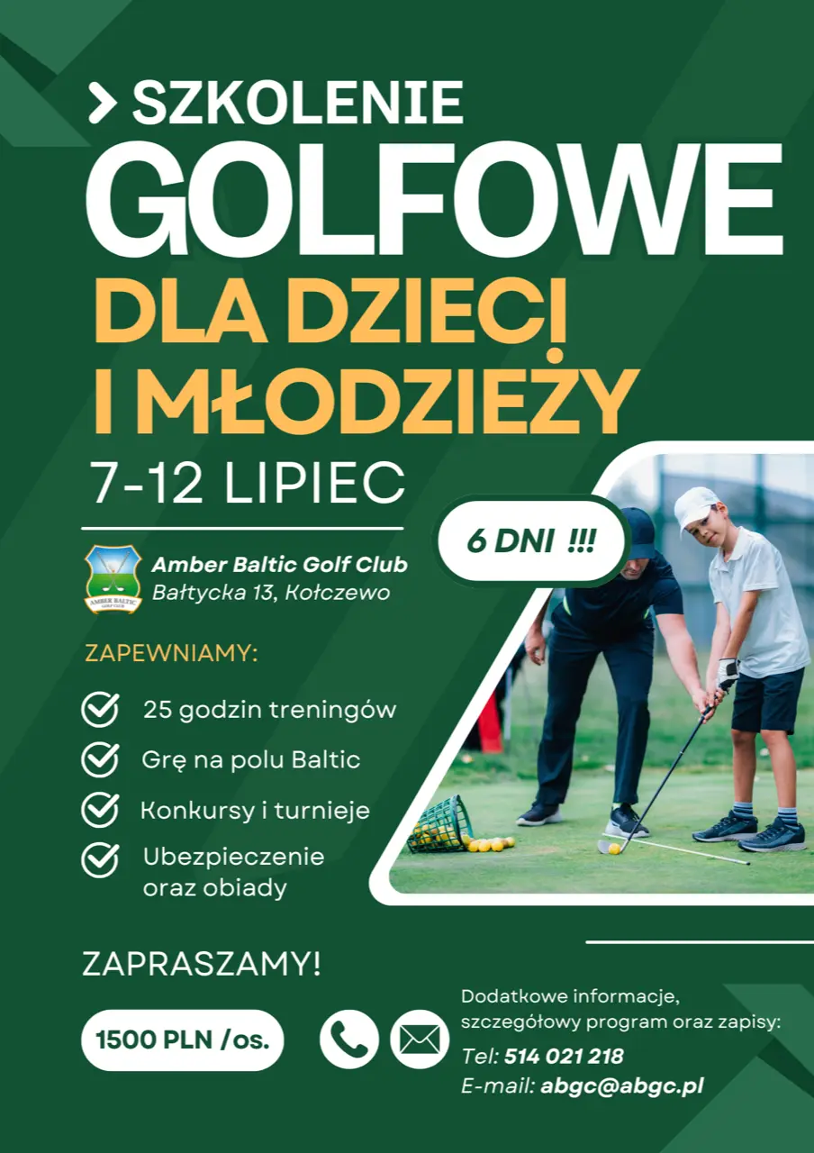 szkolenie golfowe dla dzieci i młodzieży